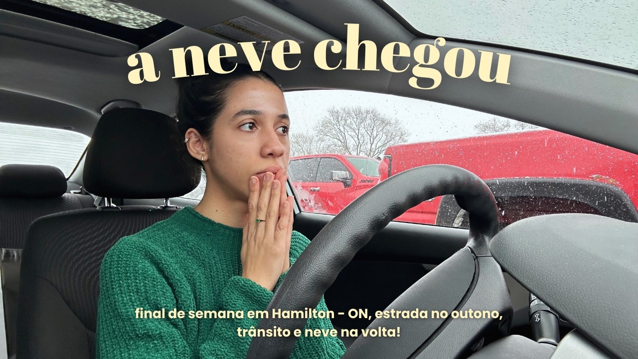 #34 Vlog Canadá: fim de semana em outra cidade, estrada no outono, trânsito e neve na volta!