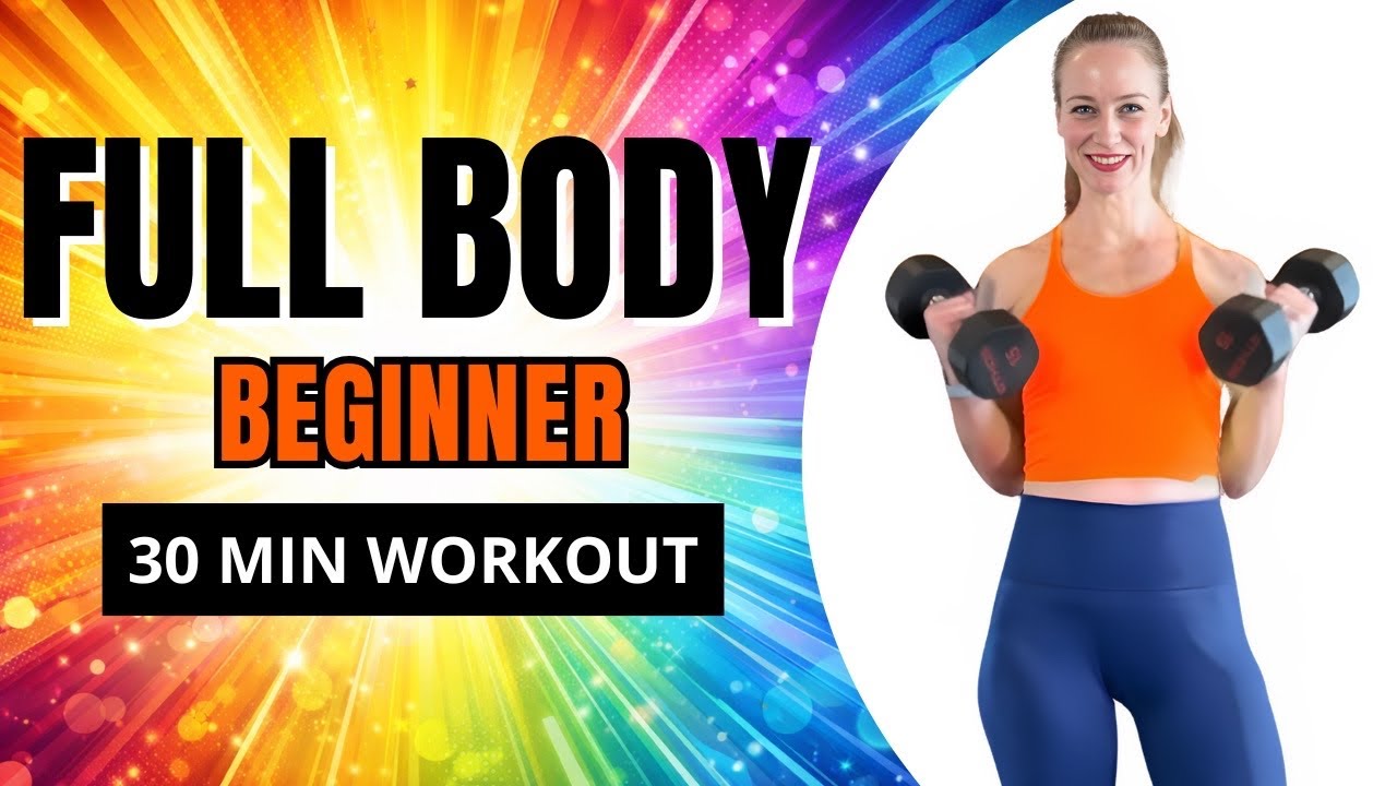 30 MIN FULL BODY BEGINNER DUMBBELL WORKOUT | Week 2, Day 5