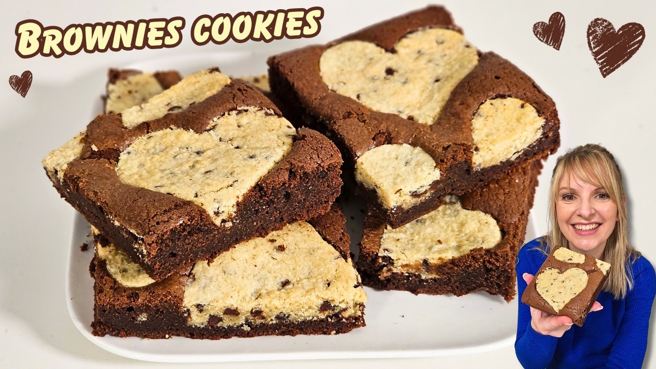 Un Brownie Cookies plein d’amour 🤎 Le Goûter parfait pour la Saint-Valentin