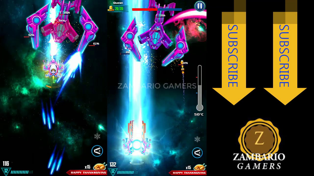 Galaxy Attack Alien Shooter Thanks Giving Event Level 18 | Electro Boss | Zambario Gamers