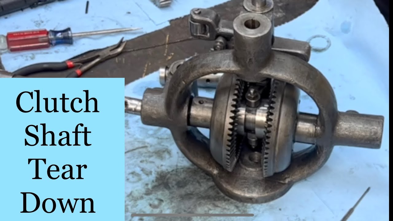 Part 6 Brown and Sharpe no 2 Surface Grinder disassembling the clutch mechanism and other components