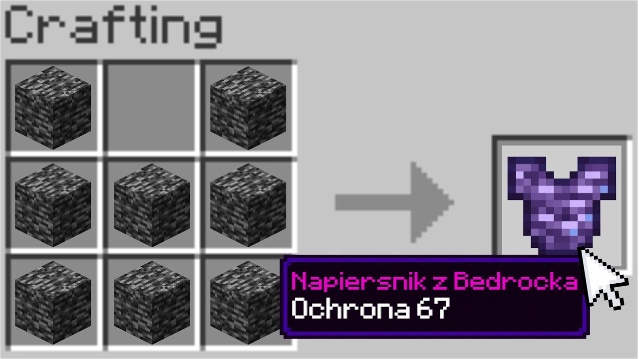 Możesz Stworzyć Zbroję z Bedrocka w Minecraft