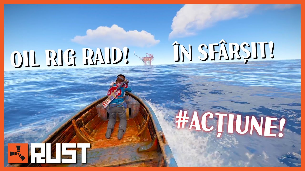 PVP pe lângă bază și un Oil Rig frumos! | Rust România