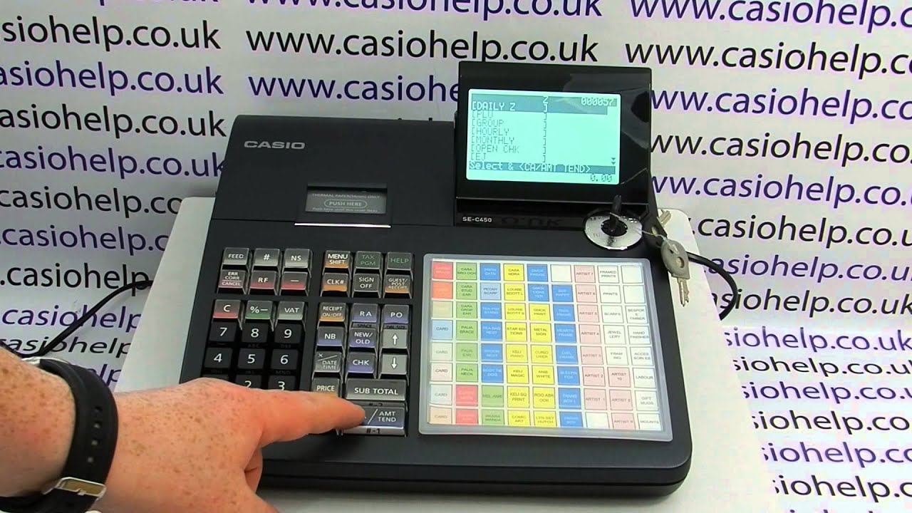 Casio SE-C450 Instructions: How To Issue A Z Report