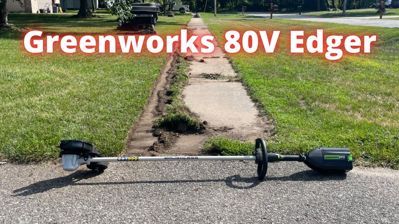 Обзор бесщёточного кромкореза Greenworks Pro 80V. Хрустящие края газона! Masterforce