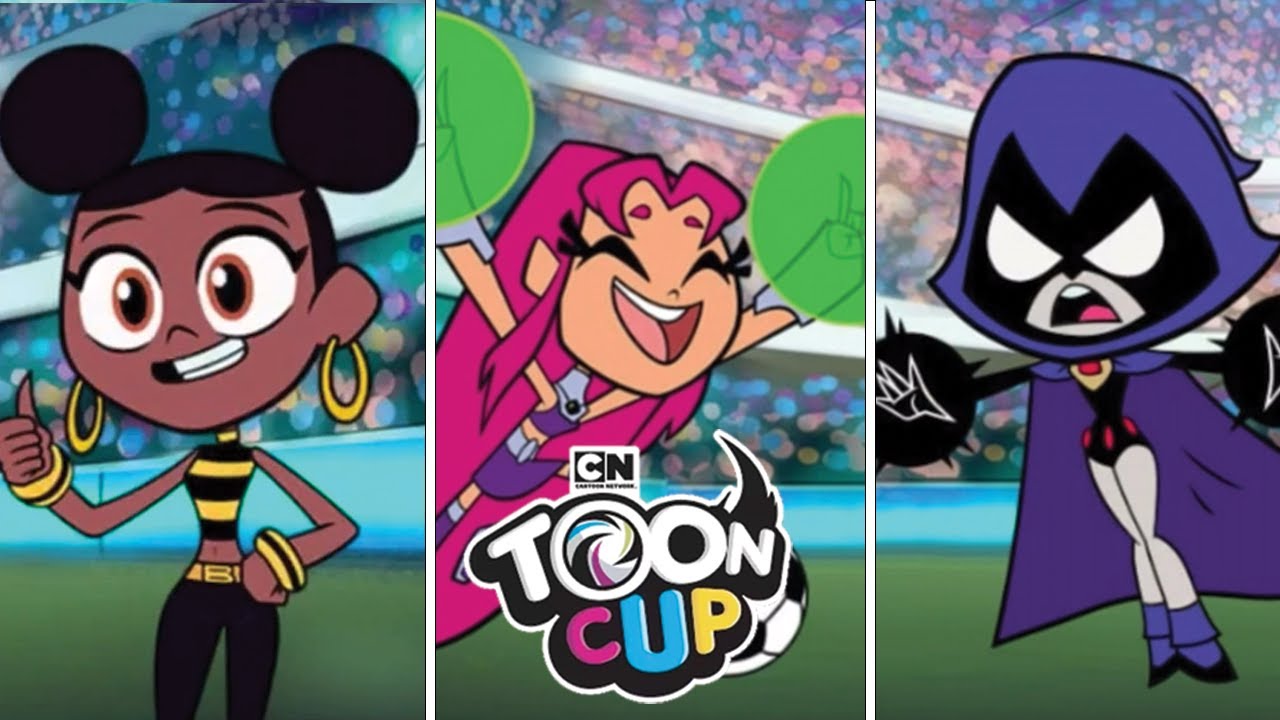 Toon Cup - Football Game - Play with Bumblebee, Starfire and Raven Girls from Teen Titans !