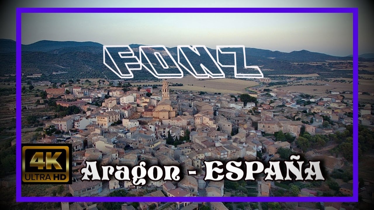 FONZ dron 4K, Aragon - ESPAÑA