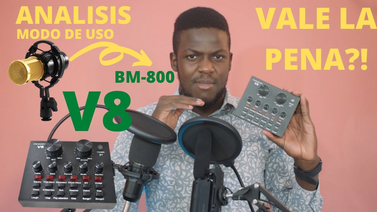 💡 COMO USAR LA TARJETA DE SONIDO V8  / V8 SOUND CARD ✅