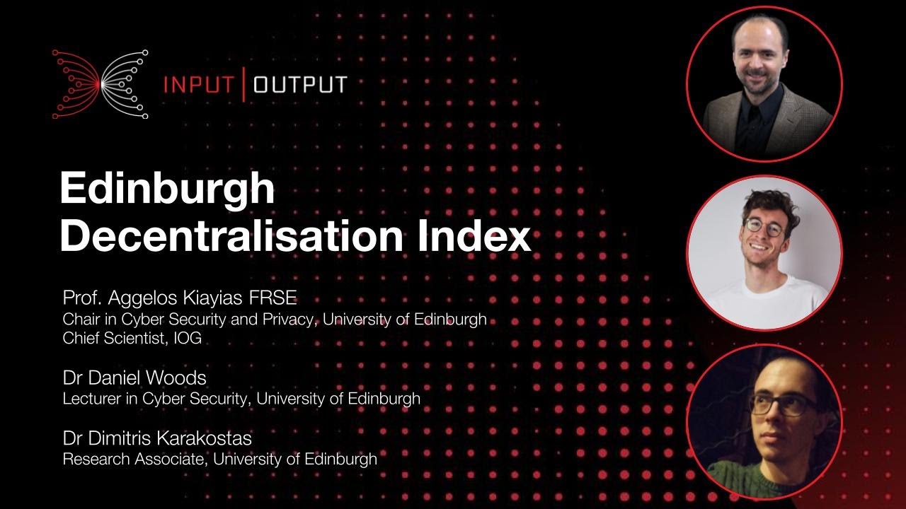The first of its kind, introducing the Edinburgh Decentralization Index