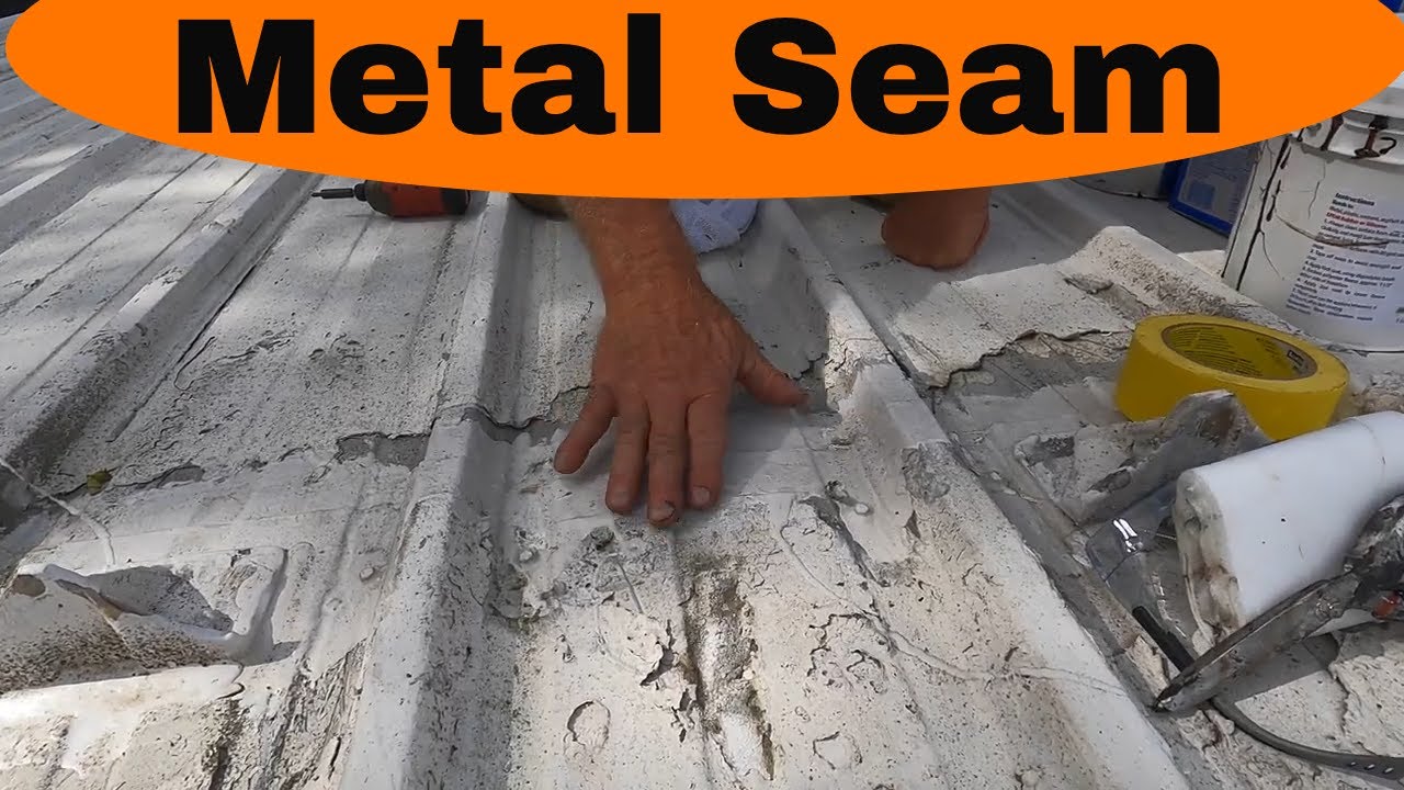 METAL ROOF Seam Leak DIY Repair. Fix seam leaks permanent with Turbo Poly Seal