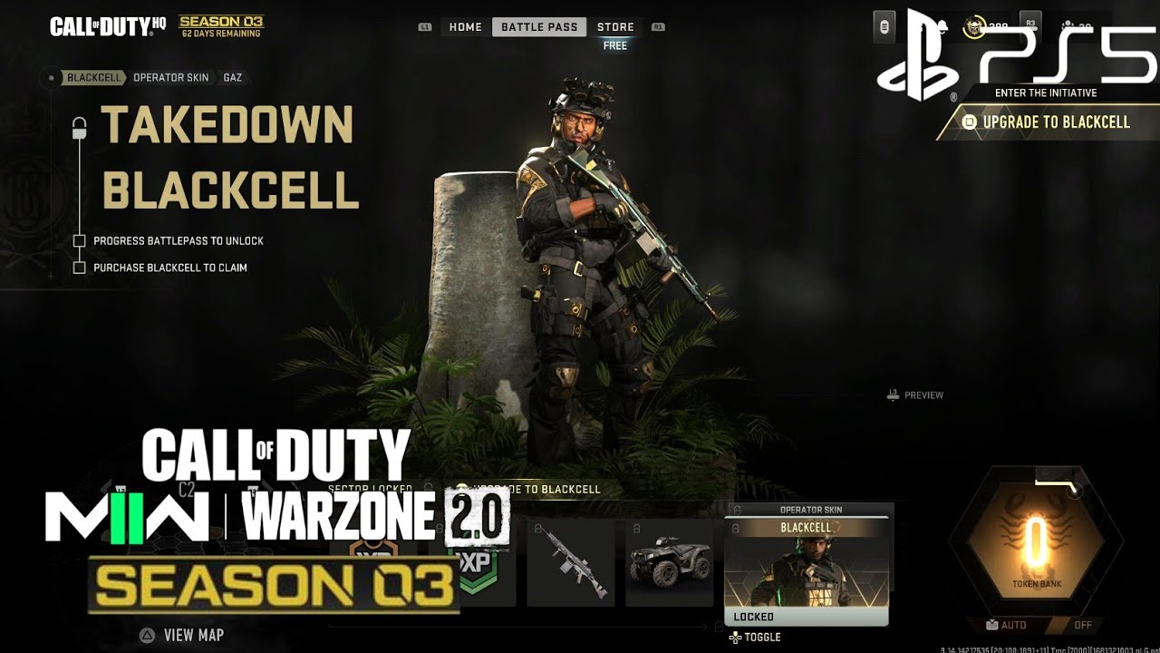 Gaz Takedown Blackcell Skin MW2 | MW2 Takedown Blackcell Skin | Gaz Skin MW2 Season 3 Operator Skin