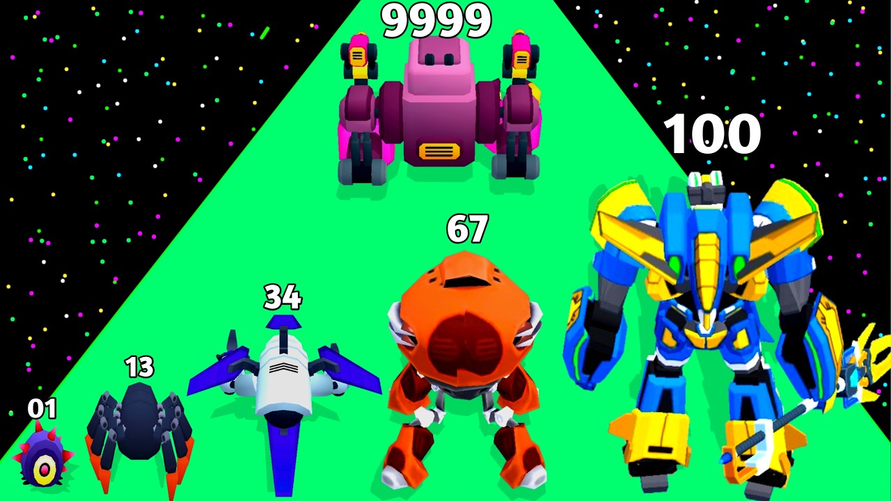 ROBOT RUNNER 3D – Level Up Robot Transform 🤖 | Satisfying Android Gameplay