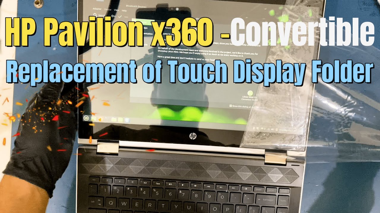 HP Pavilion x360 Convertible Display Folder Replacement Touch Display Folder