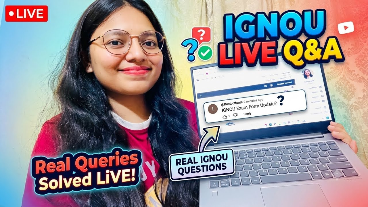 IGNOU Q&A LIVE 2026 | Real Questions by IGNOU Students