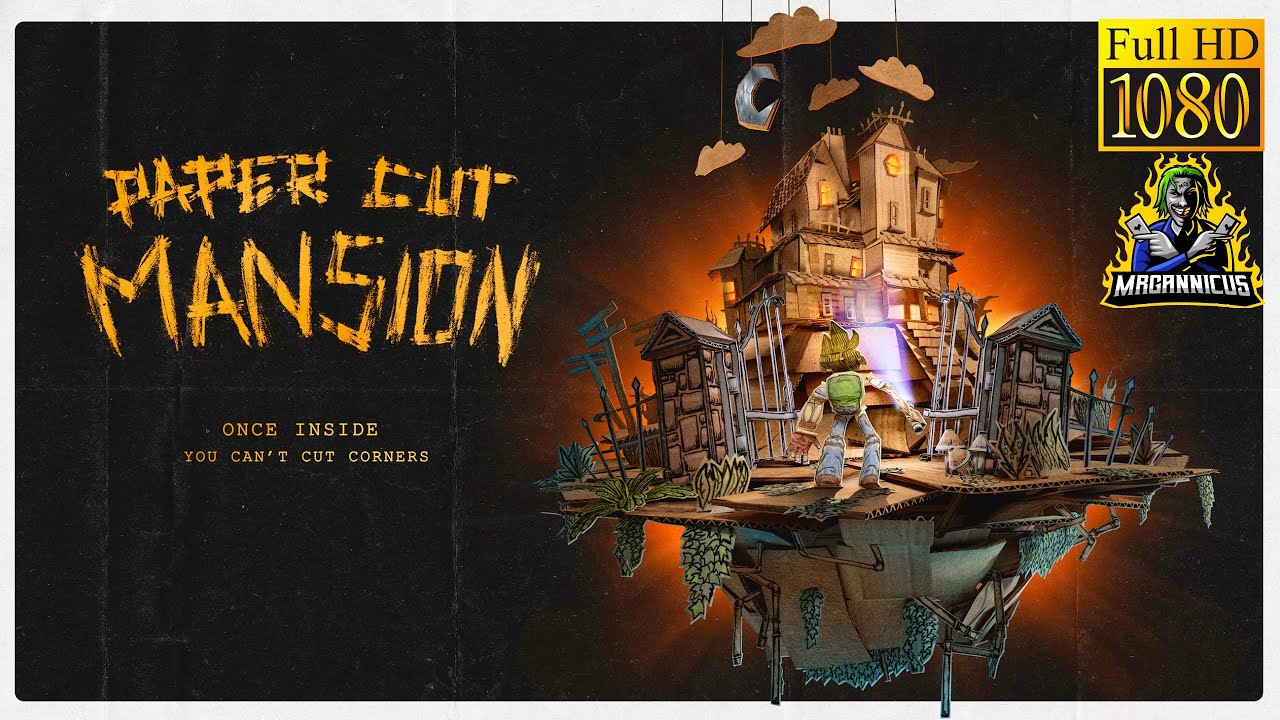 Paper Cut Mansion | Playthrough + Cinematic Intro | FULL GAME | Full HD (1920x1080)