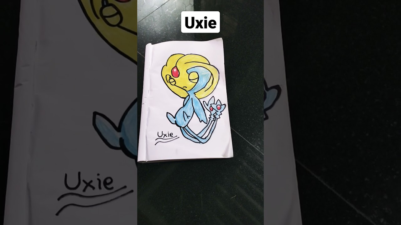 God of knowledge Uxie legendary Drawing by Dambooo#drawing #pokemon #anime #shorts #uxie  #viral