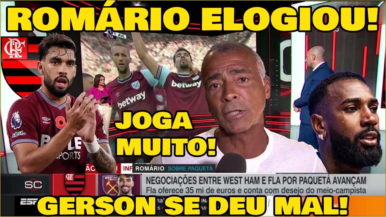 PAQUETÁ MAIS PERTO DO FLAMENGO! "GERSON SE LASCOU" OLHA O QUE ANDREW FALOU...
