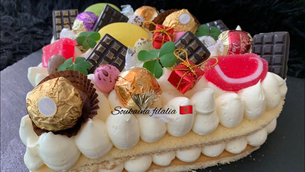 حلوة 🎂على شكل ❤️قلب سهلة خاصة للمبتدائات 👌