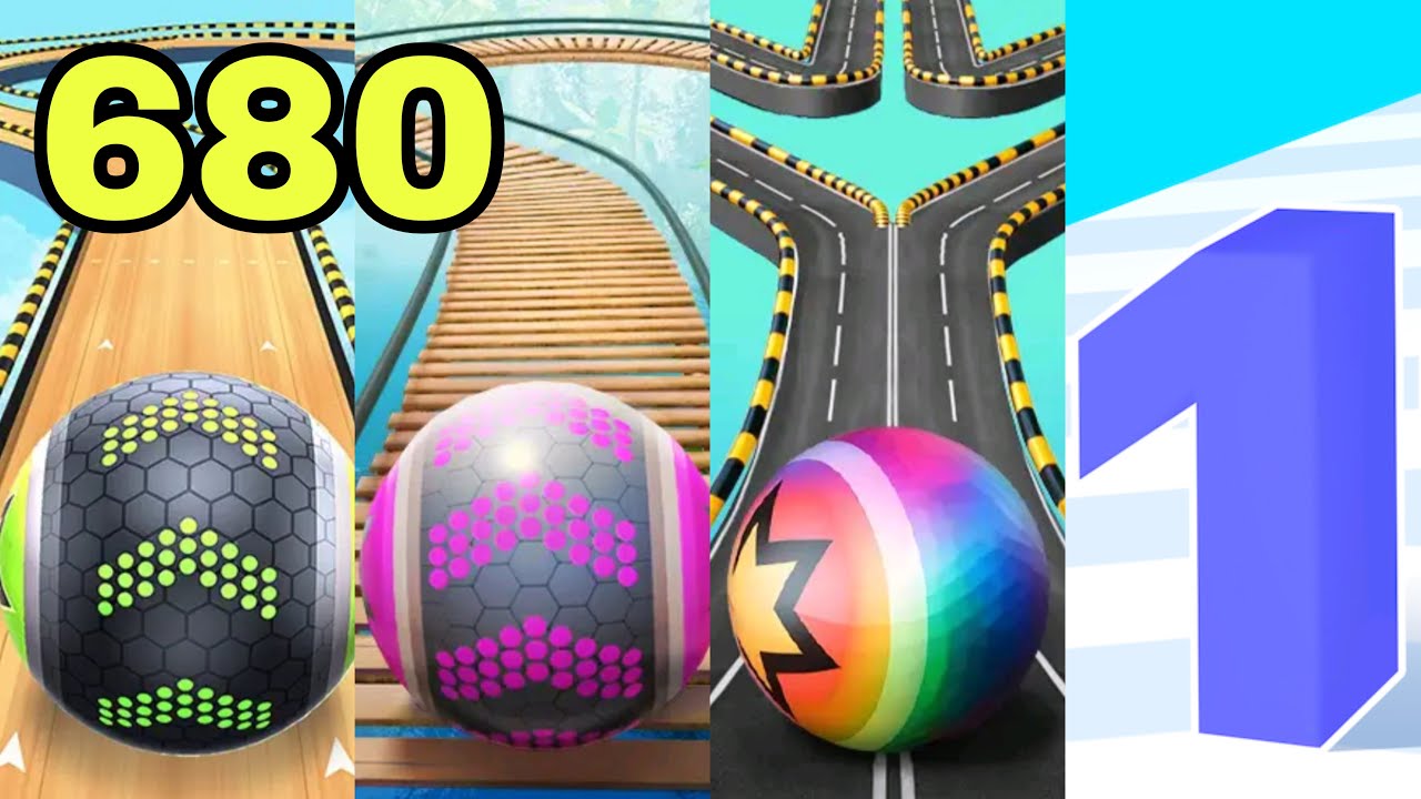 Going Balls - SpeedRun Challenge VS Rollance Balls, Rolling Balls,Number Master Walkthrough 680