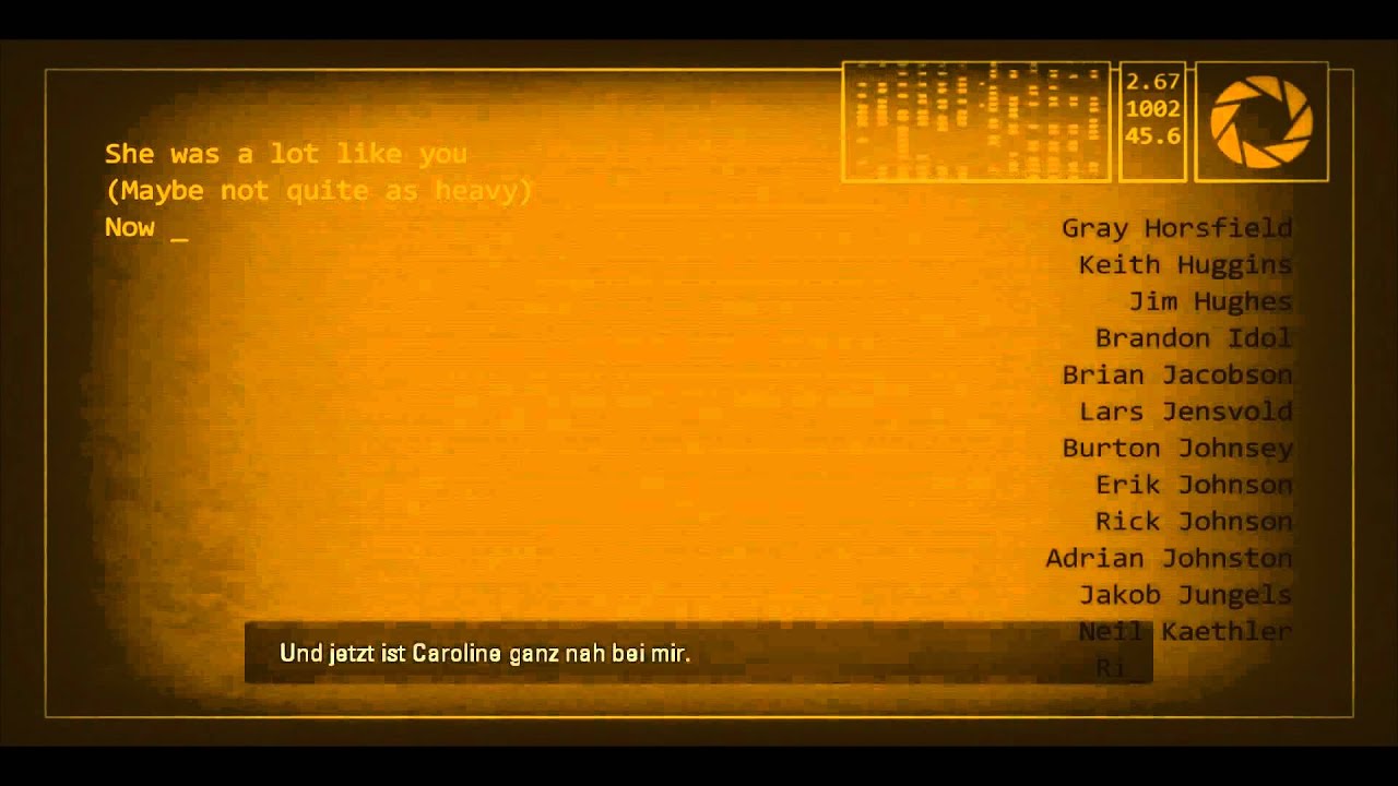 Portal 2 End Credit Song [Deutsch] [HD] - Want you gone