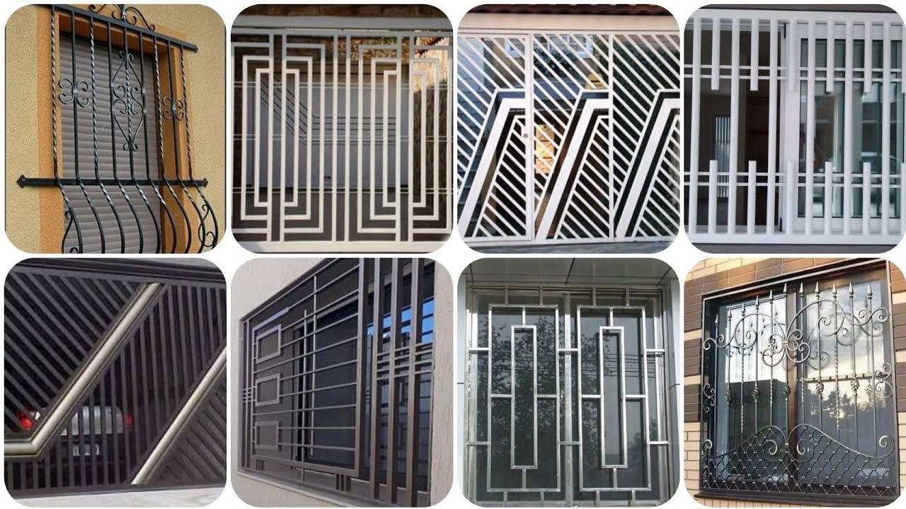 Latest Iron/Aluminium window grill designs | best Window grill collection