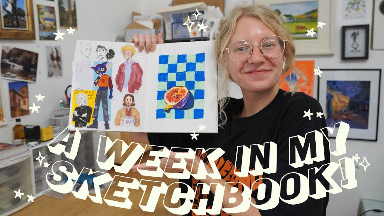 ★ trying to COMPLETE MY SKETCHBOOK in a week ★