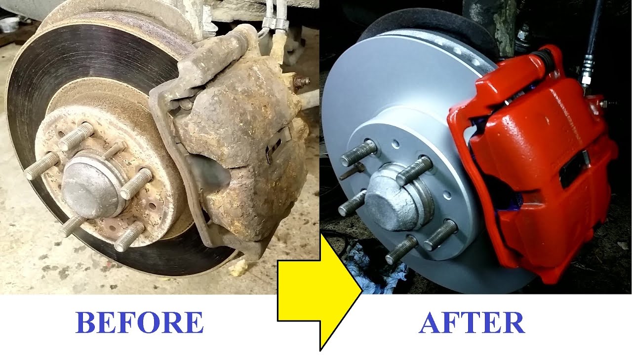 Front Brake Calipers and Discs Replacement