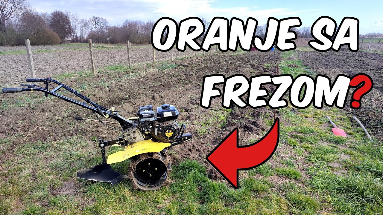 Oranje s ADK-GT800B motokultivatorom i VILLAGER VTB 852 plugom