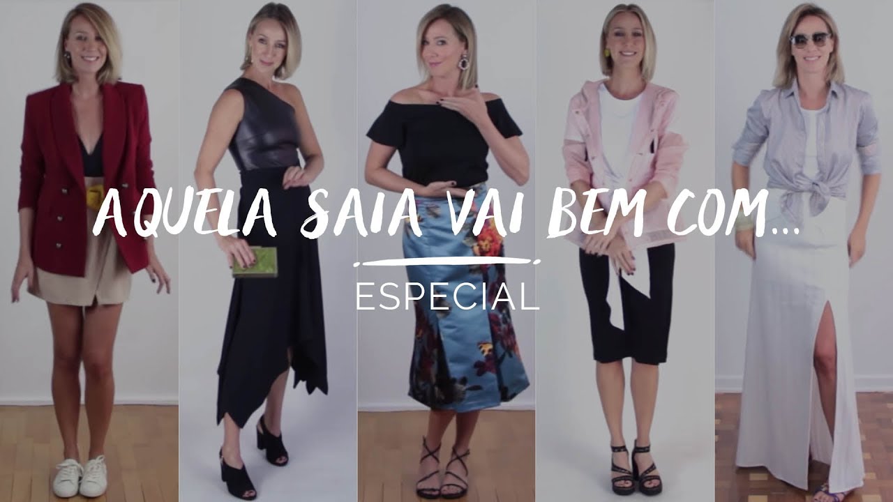 AQUELA SAIA VAI BEM COM... | LOOKS COM TODOS OS TIPOS DE SAIAS