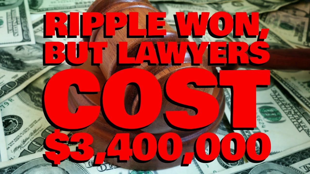 Ripple's Lawyers COST $3.4 MILLION - BUT THEY WON CASE Against Tetragon
