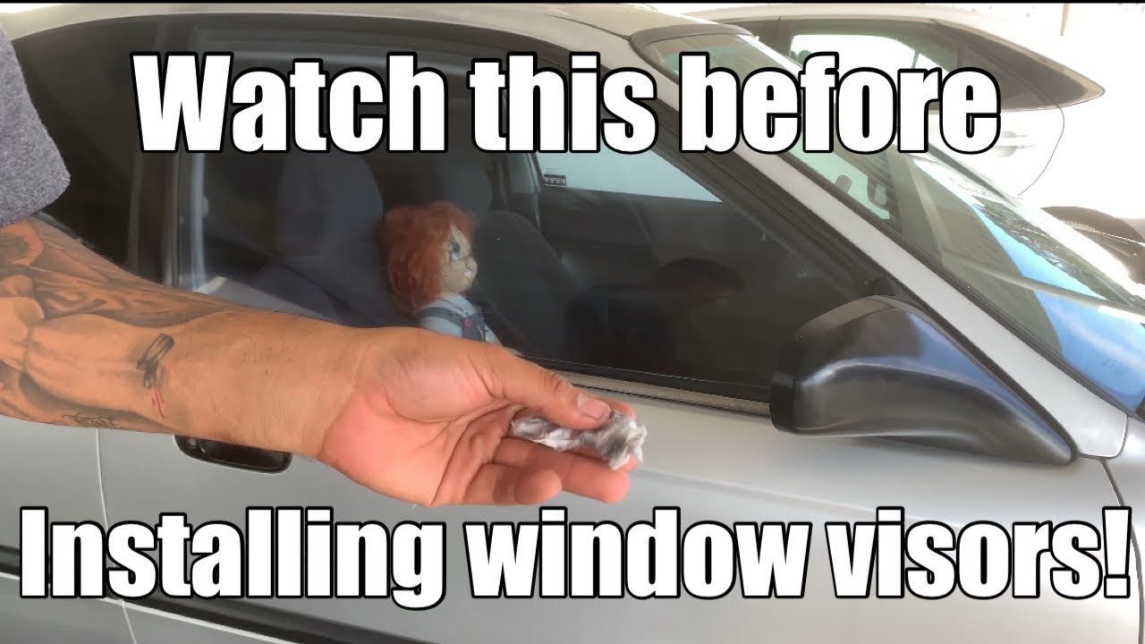 How to Install window visors on a ek civic!
