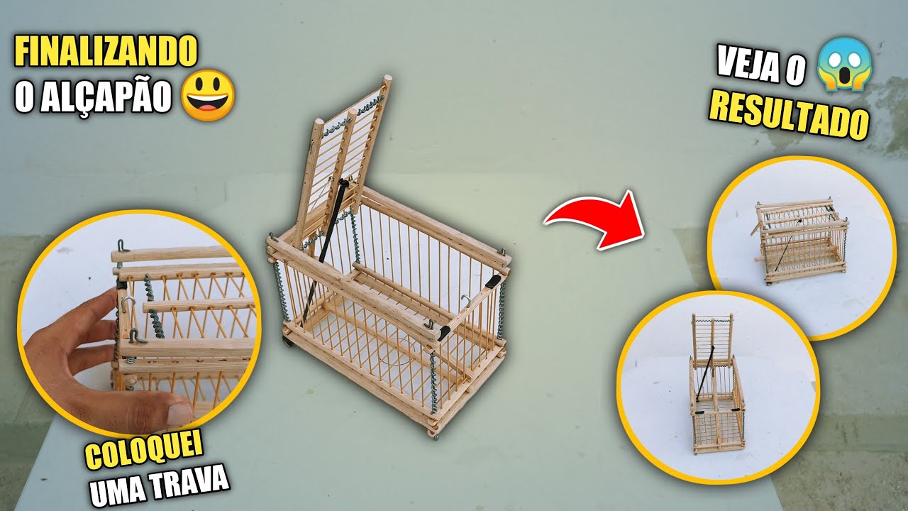 TERMINANDO O ALÇAPÃO SIMPLES DE CARNAÚBA! *Artesanal*