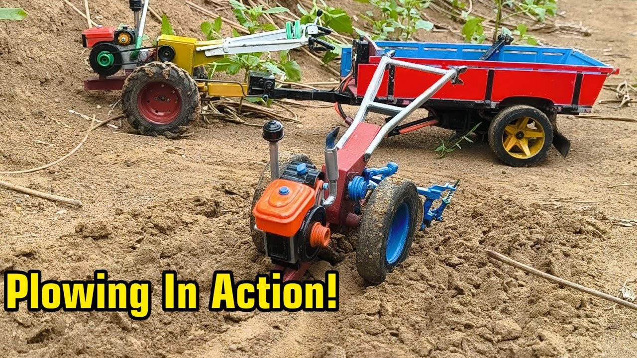 Amazing RC DIY Tractor Plowing Muddy Fields Like a Real Machine | Heavy Duty Test