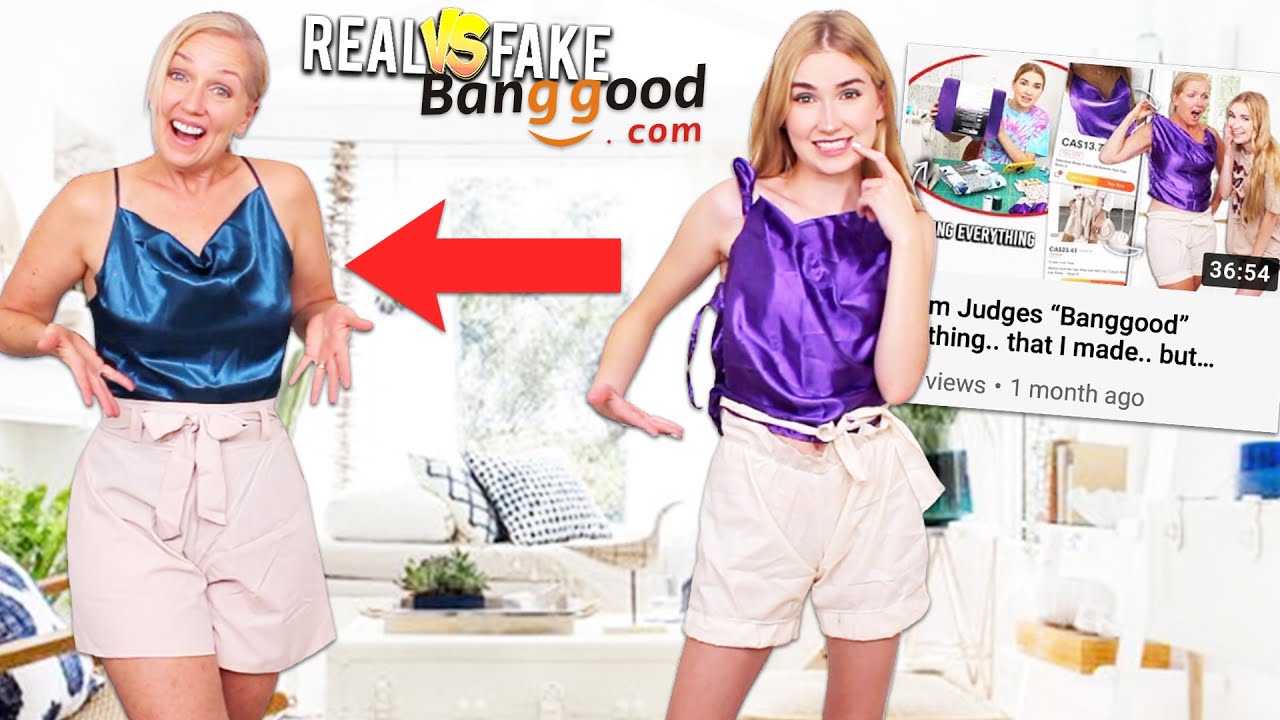 Mom Judges REAL Banggood Clothing VS. What I Made !!