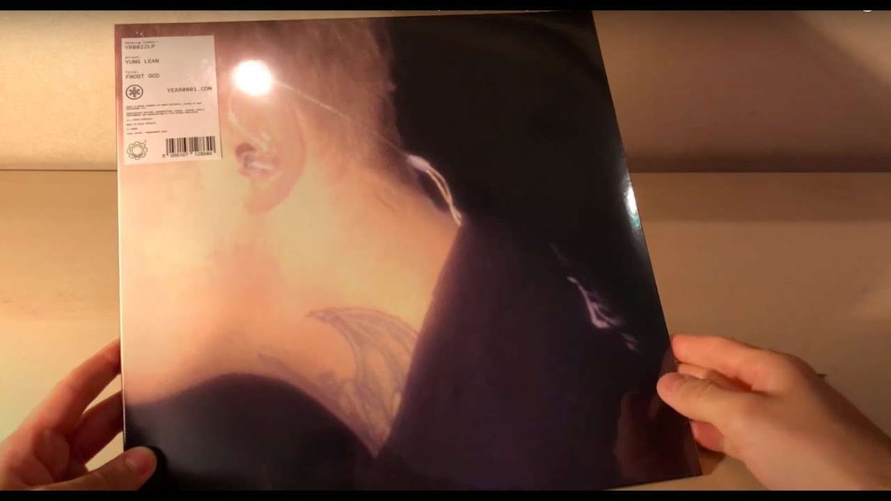 YUNG LEAN - FROST GOD LP (TRANSPARENT BLUE) / Vinyl Unpacking