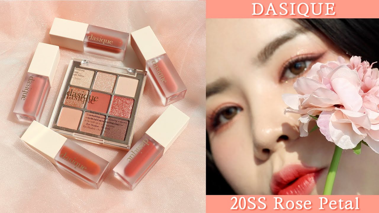Sub) 데이지크 20SS 로즈페탈🌸 아이섀도우 팔레트 & 블러 벨벳 틴트 +스프링메이크업까지💕 / DASIQUE Rose Petal Collection I 루치나Luchina