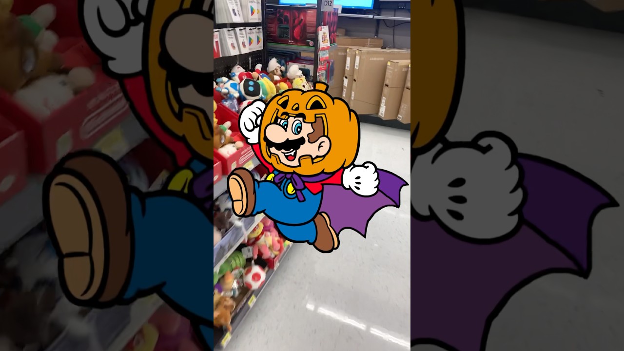 Mario Plush Makeover: Halloween Mario #marioplush #nintendo #shorts