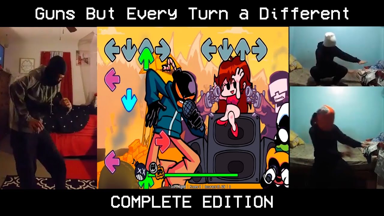 Guns but Every Turn a Different Cover is Used In Real Life COMPLETE EDITION (FNF IRL)