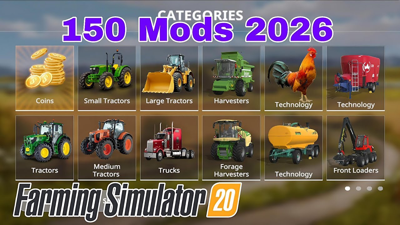 150+ Mods In FS20 || Farming Simulator 20 Chicken Mods Download || Fs 20 Map Link 