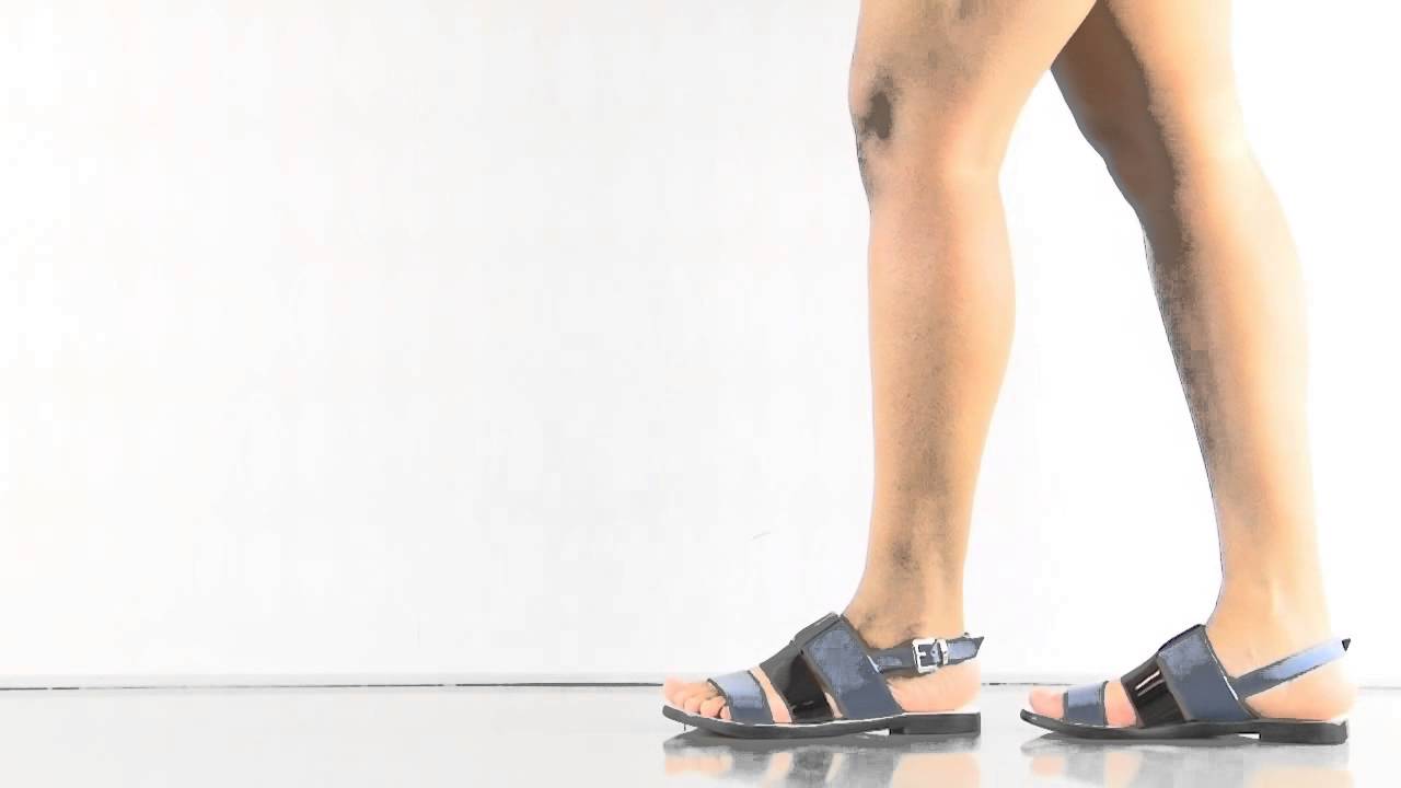 Avalon Sandal in Sky Black Sol Sana