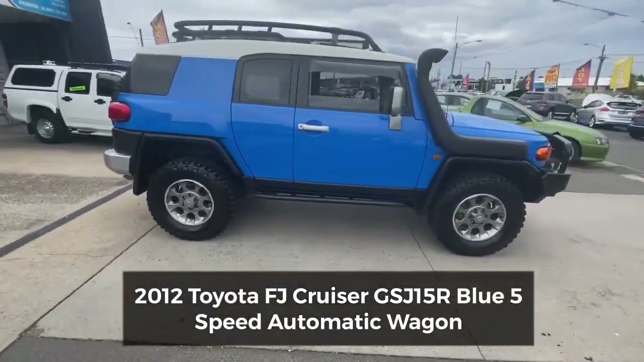 2012 Toyota FJ Cruiser GSJ15R Blue 5 Speed Automatic Wagon