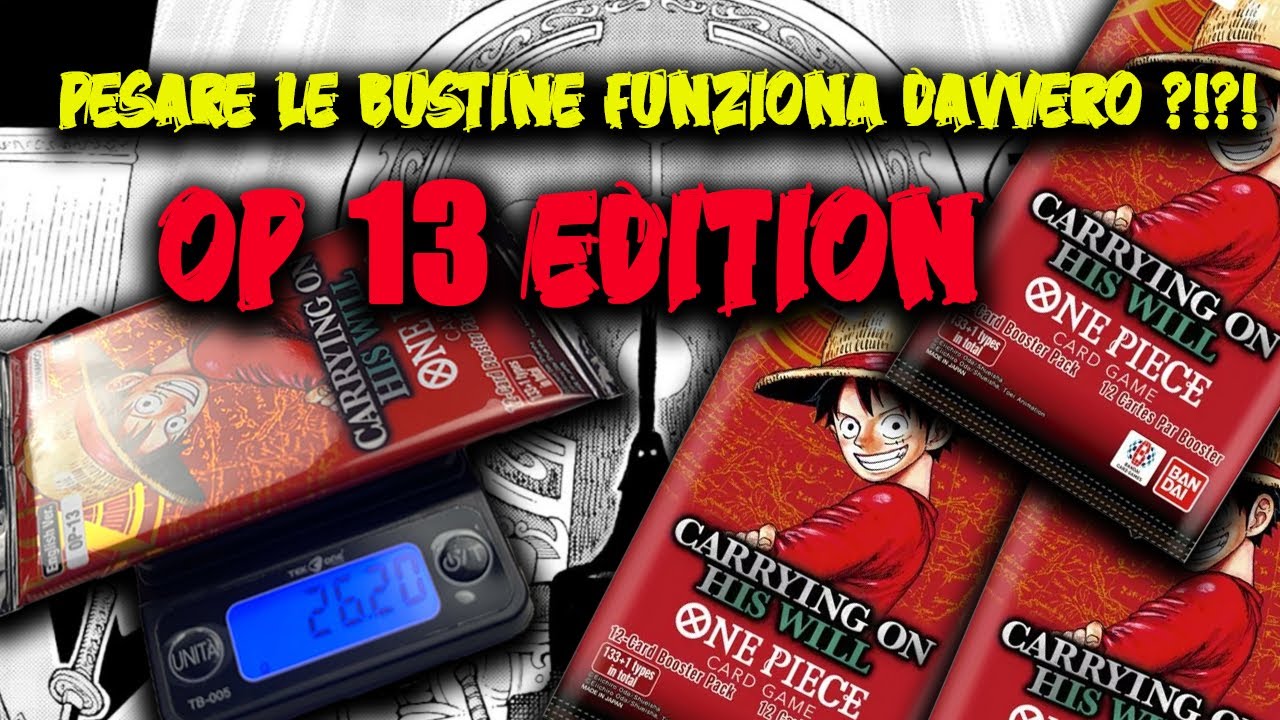 Unboxing OP13 !!! Pesare le bustine funziona davvero? 