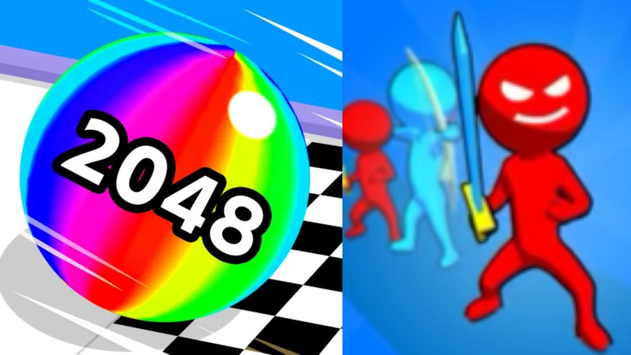 Ball Run 2048 vs Battle Snake 3D Android, iOS Gameplay Mobile Ep110
