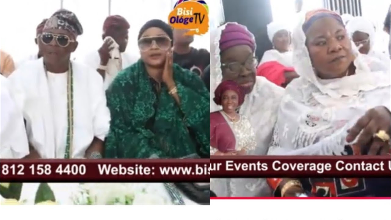 HRM,OBA SULAIMON ADESHINA RAJI, ONIBA EKUN, IYA ADINNI IBADAN, AND OTHERS AT ALHAJA ABIOLA ABEBI  AB