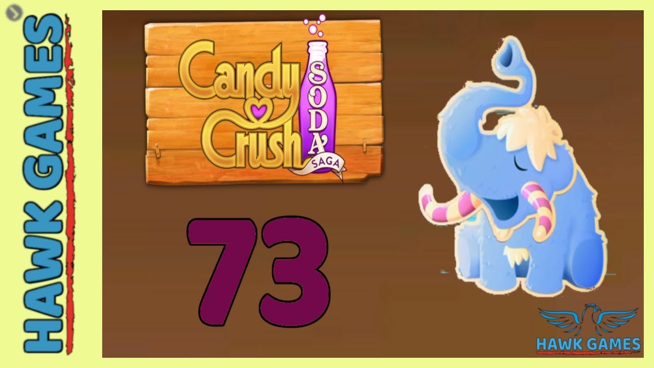 Candy Crush Soda Saga Level 73 Hard (Frosting mode) - 3 Stars Walkthrough, No Boosters
