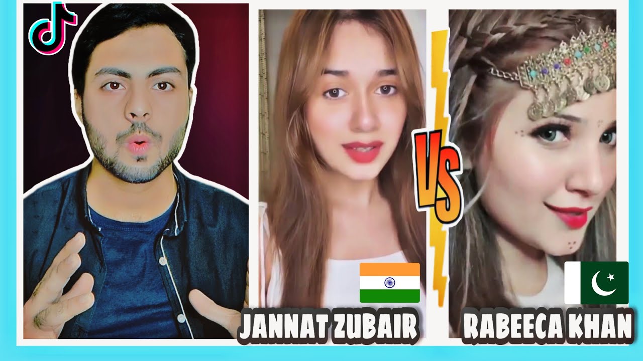 JANNAT ZUBAIR V/S RABEECA KHAN | BEST TIKTOKS / REELS | PAK VS IND | KHAN VS KHAN