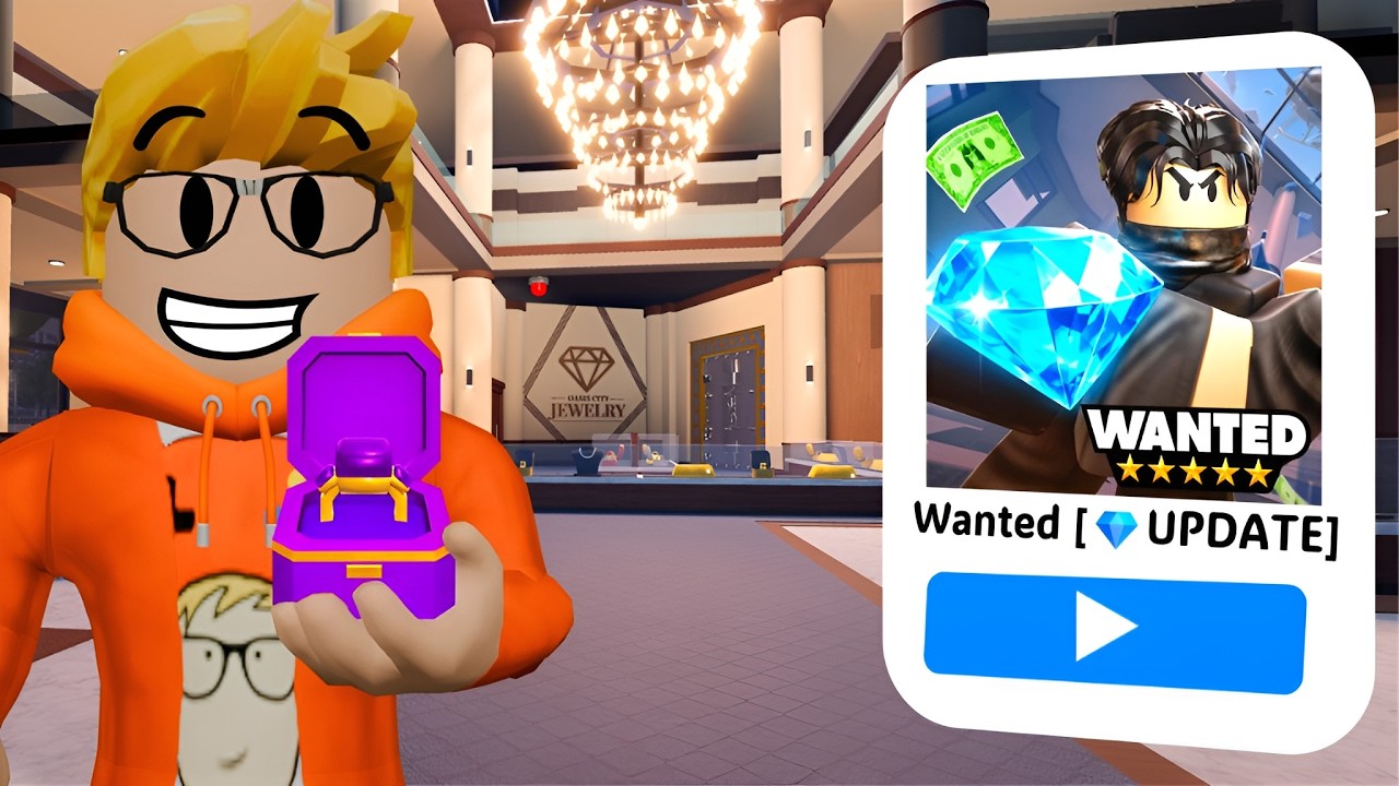 JEWELRY HEIST UPDATE In Roblox Wanted!
