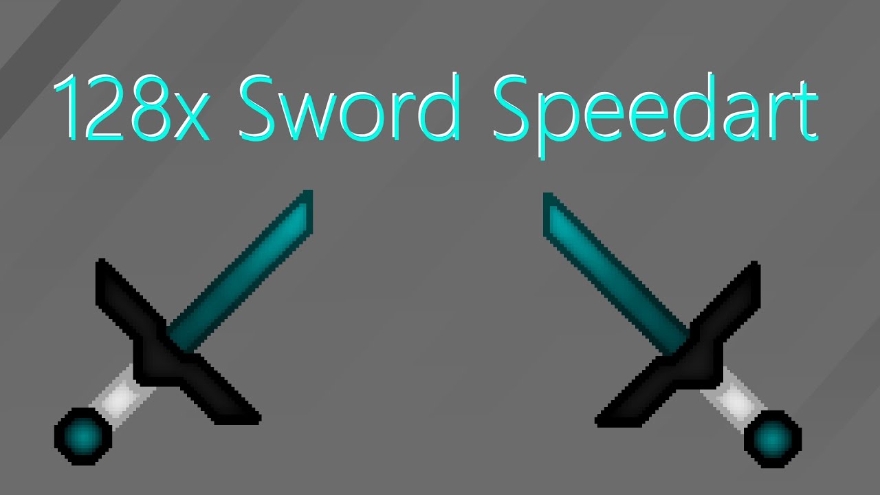 Texture Pack Making - 128x Diamond sword - Speedart #3