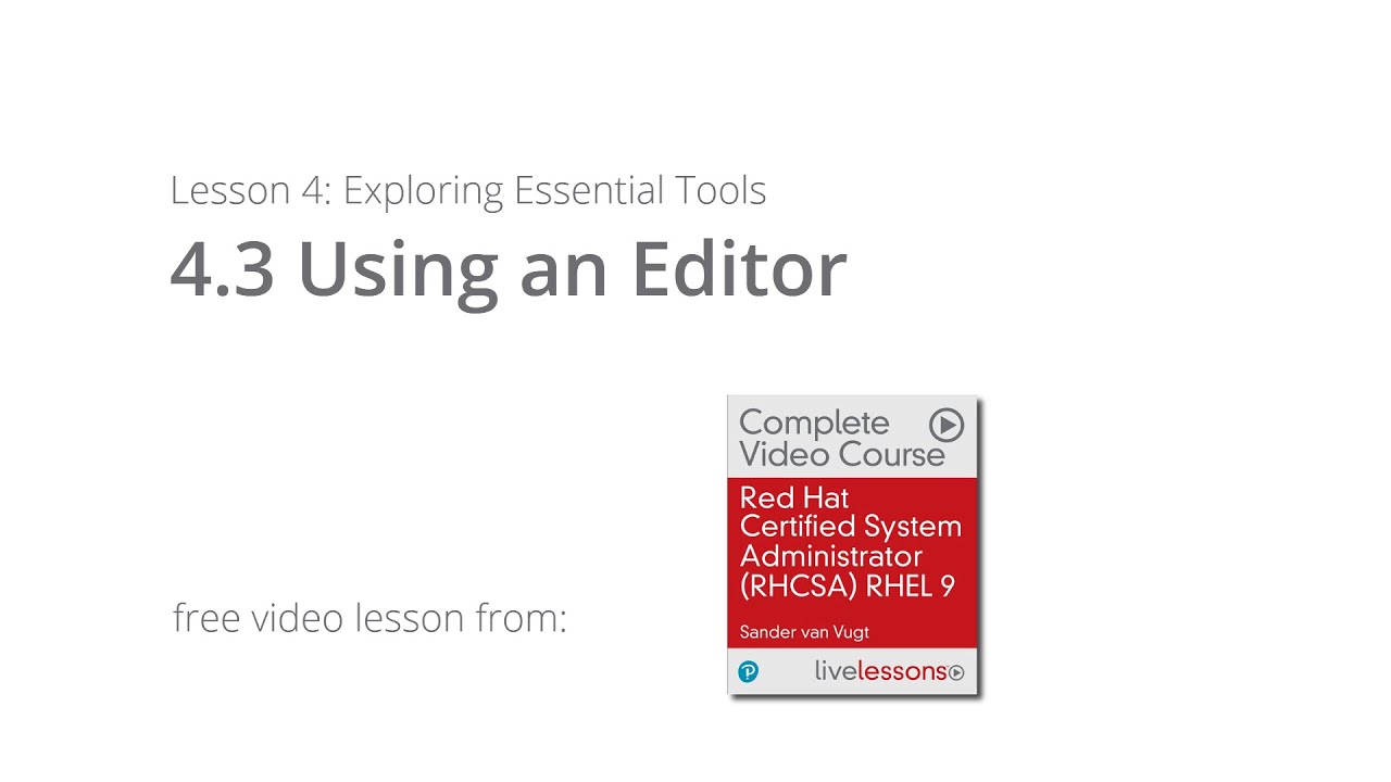 Using a Linux editor. Introduction to vim and nano | RHCSA 9 tutorial