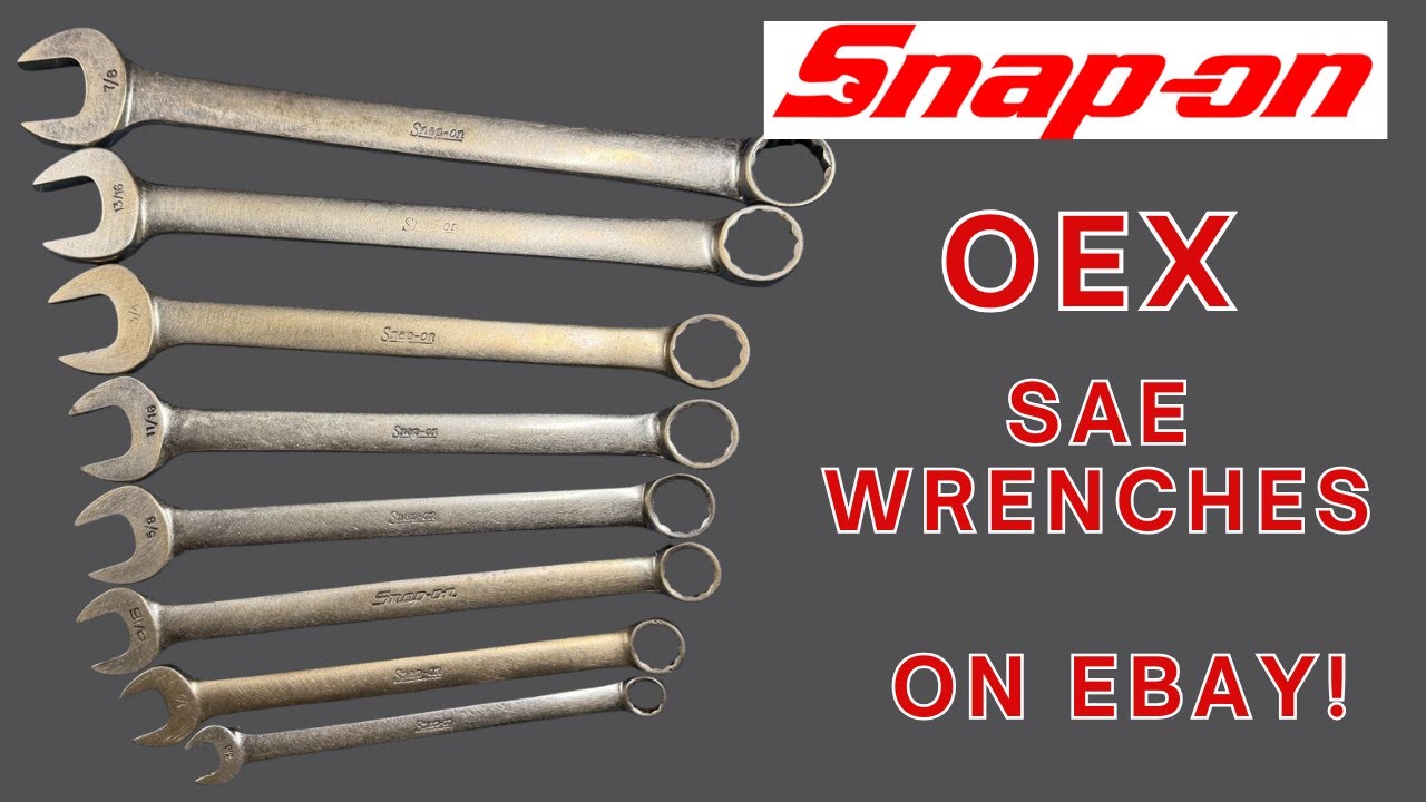 Набор комбинированных гаечных ключей Snap-On OEX: преображение из грязного в великолепный! Готов ...